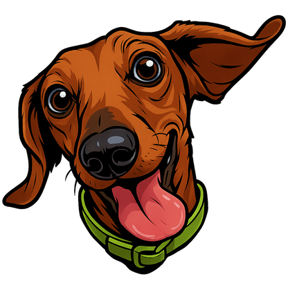 Custom illustration of a dog by theTailed